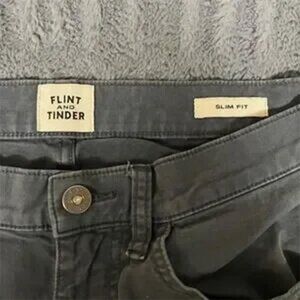 Flint and Tinder Slim Fit Chinos Pants Mens 31x30 Gray